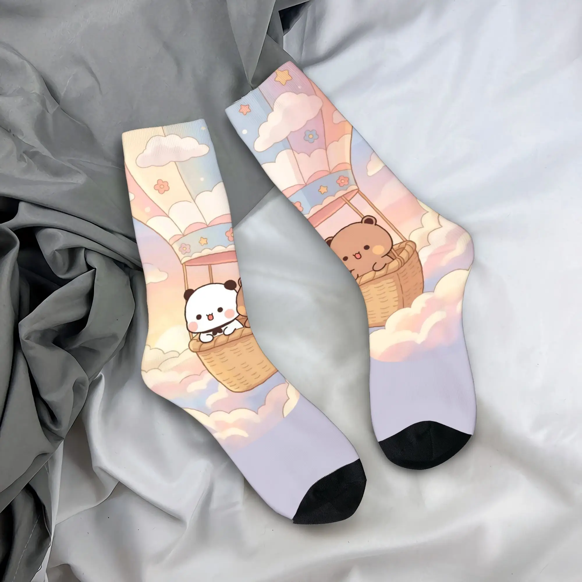 

Bear Cartoon Cute Bubu Dudu Socks Non Slip Stockings Men High Quality Outdoor Sports Socks Autumn Novelty Design Socks