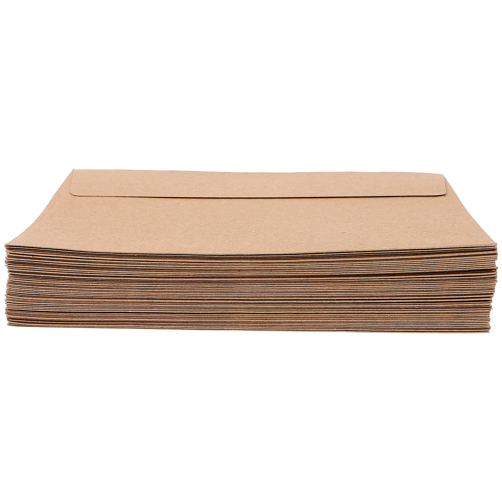 

50pcs Self Adhesive A4 Brown Kraft Wedding Invitation Cards Greeting Letters Party Mail Photograph Storage Printable Self Seal