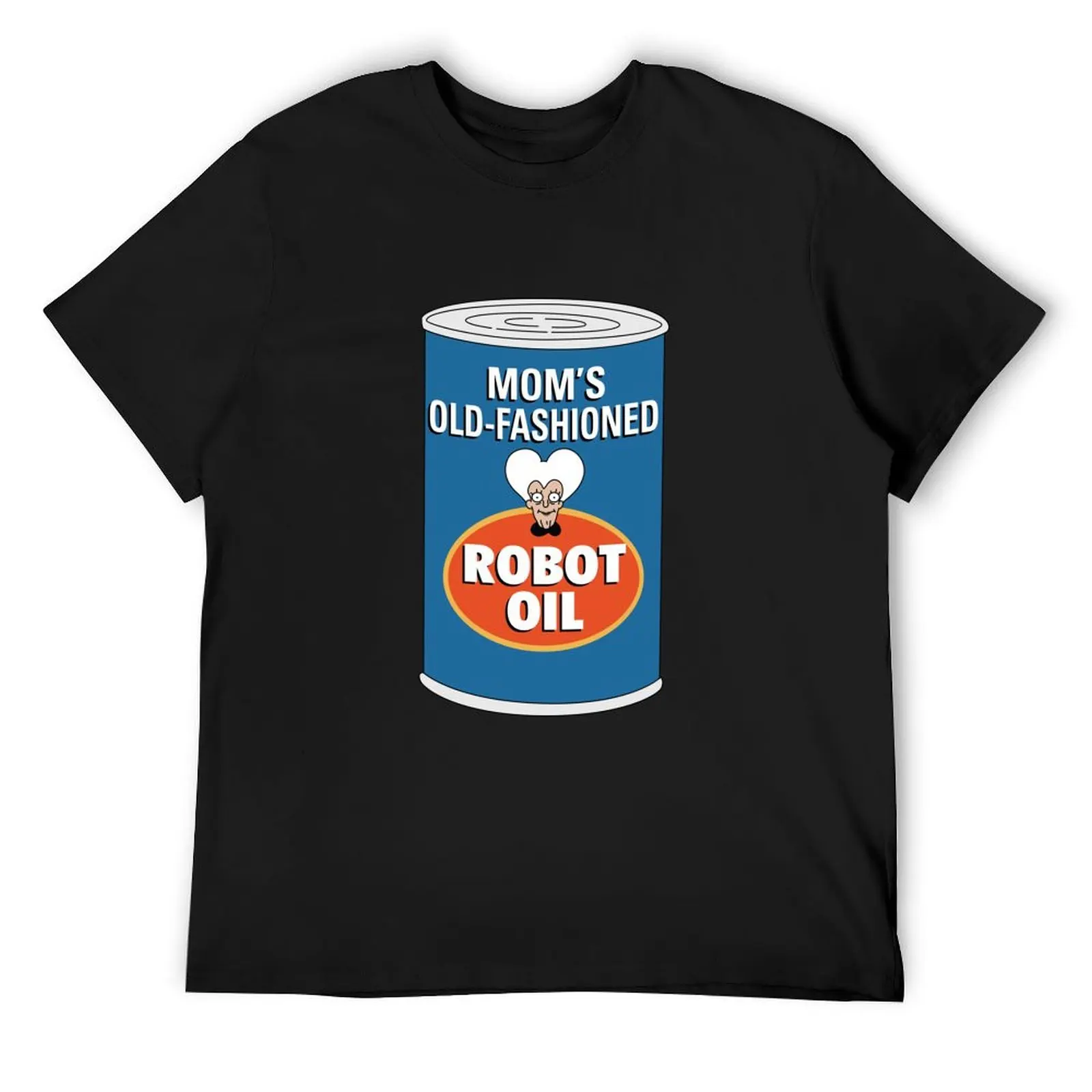 Mom's Robot Oil Can T-Shirt plus size clothes shirts graphic tee Men's t shirts