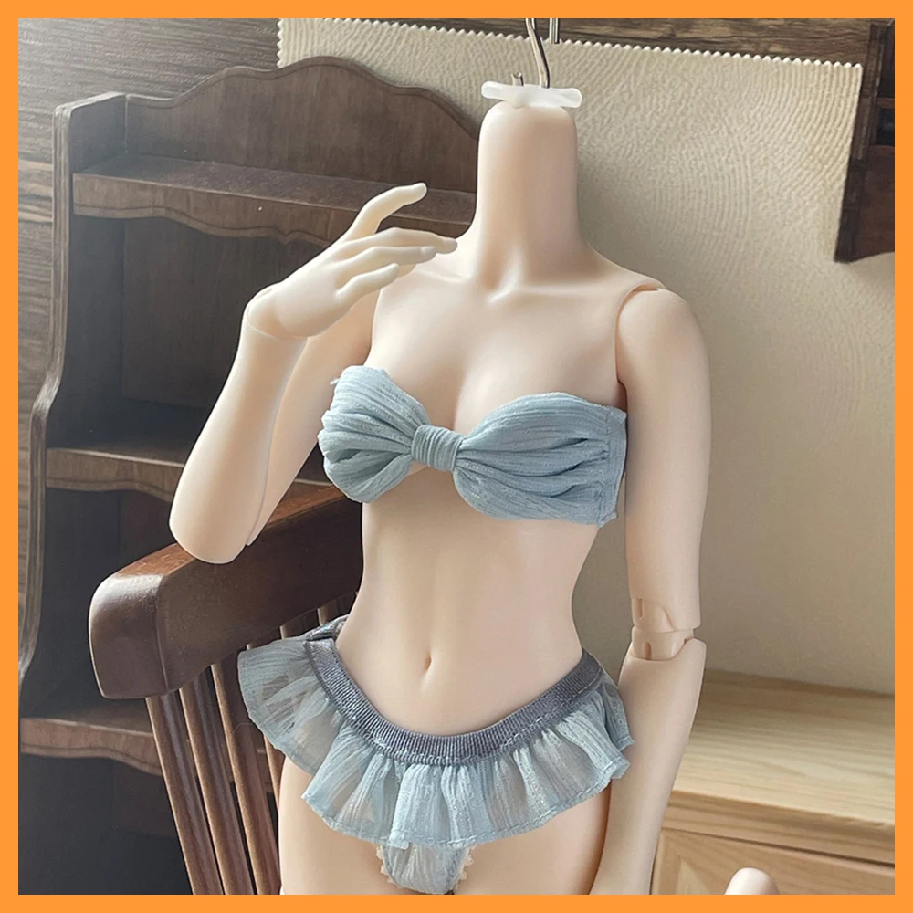 

Женский комплект нижнего белья с галстуком-бабочкой в масштабе 1/4, сексуальный купальник для 4-точечной экшн-фибры, модель тела, игрушки