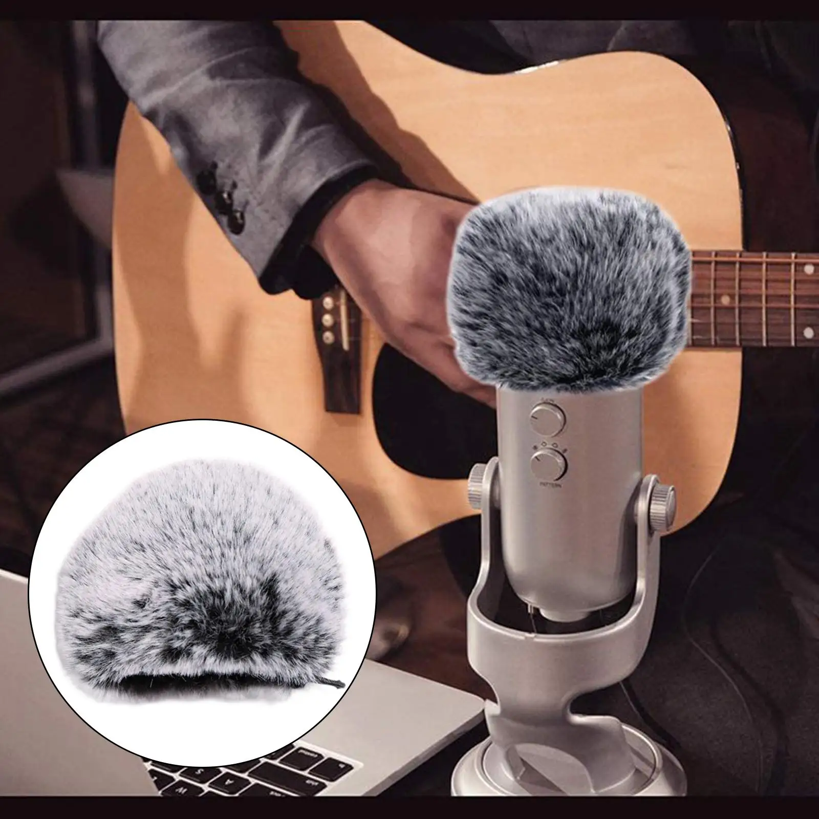 Artificial Fur Microphone Muff for Handy Recorder Mic 50 Recorder