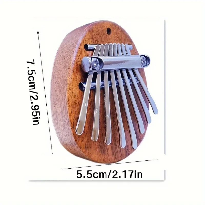 قطعة واحدة من بيانو كاليمبا الصغير عالي الجودة بثمانية نوت مناسبة للحفلات والهدايا، بيانو صغير بثمانية ملاحظات، آلة موسيقية محمولة، بيانو إصبع كاليمبا #3