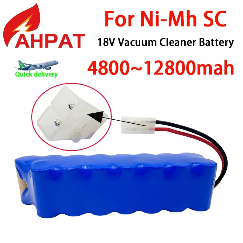 SC 18V Battery Pack 12800mAh Original Ni-MH Rechargeable Vacuum Cleaner Replacement Batteries for Rowenta RH8771 Tefal Cyclone