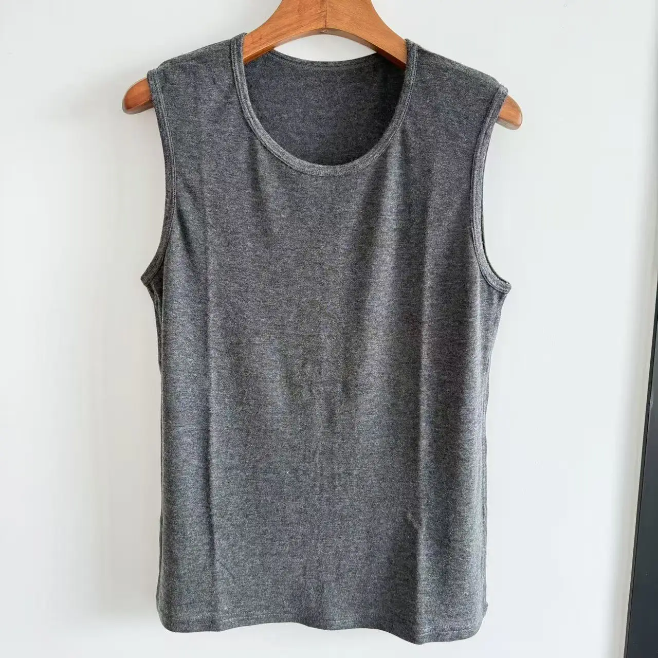 Men's Merino Wool Tencel Tank Top Sleeveless Shirt Soft next to Skin Comfortable Outdoor Base Layer view 5