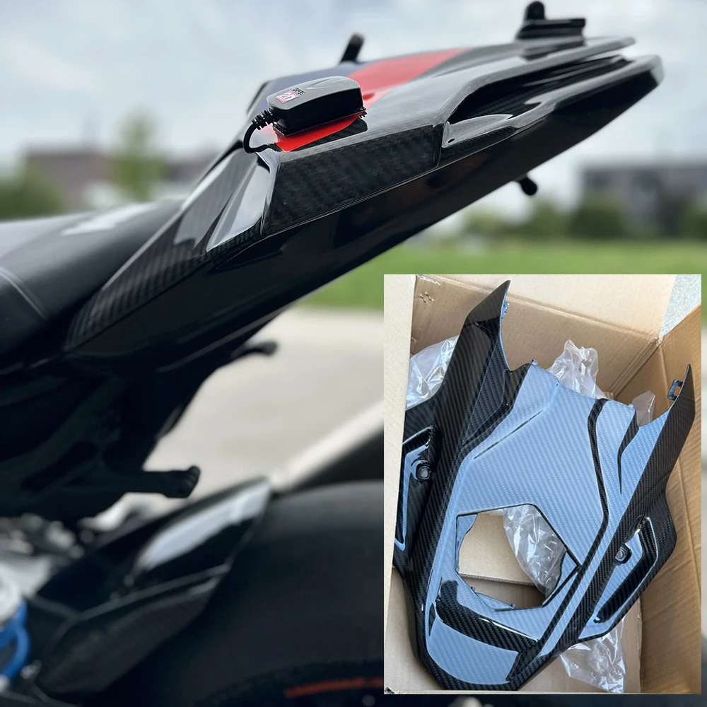 Motorcycle Carbon Fiber Rear Tail Fairing Under Seat Cover Cowl Panel Lower Frame Body Kit For BMW S1000RR 2023 M1000RR Part New