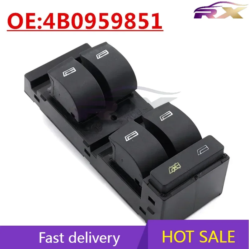 

OEM:4B0959851 Suitable For 1999-2005 Audi A6 S6 Automotive Glass Lifter Switch Power Window Switch