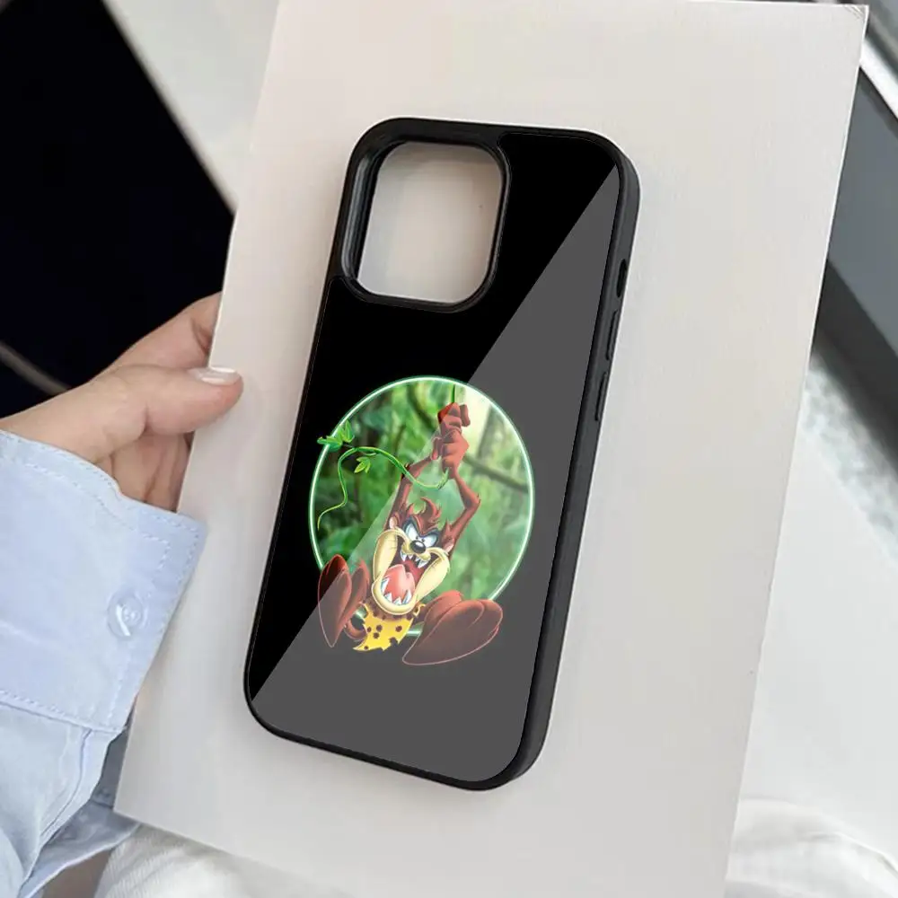 T-Tasmanian Devil Tazs Phone Case For Iphone 15 14 13 12 11 Pro Max Mini 8 Plus Se Xr X Xs 2020 PC+TPU Cover