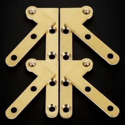 

4 set Copper Hinge 360 Degree Rotatable Pivot For Hidden Door Attic Ladder Cabinet Window Furniture Hardware Fittings