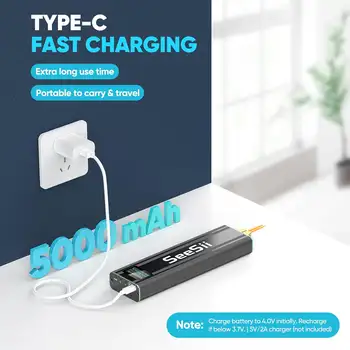 Seesii 電池點焊機,配備 5.0Ah 電池,便攜式迷你點焊機,適用於 18650 電池,可焊接鎳片,80 檔 10 最佳銷售 26650a - №9