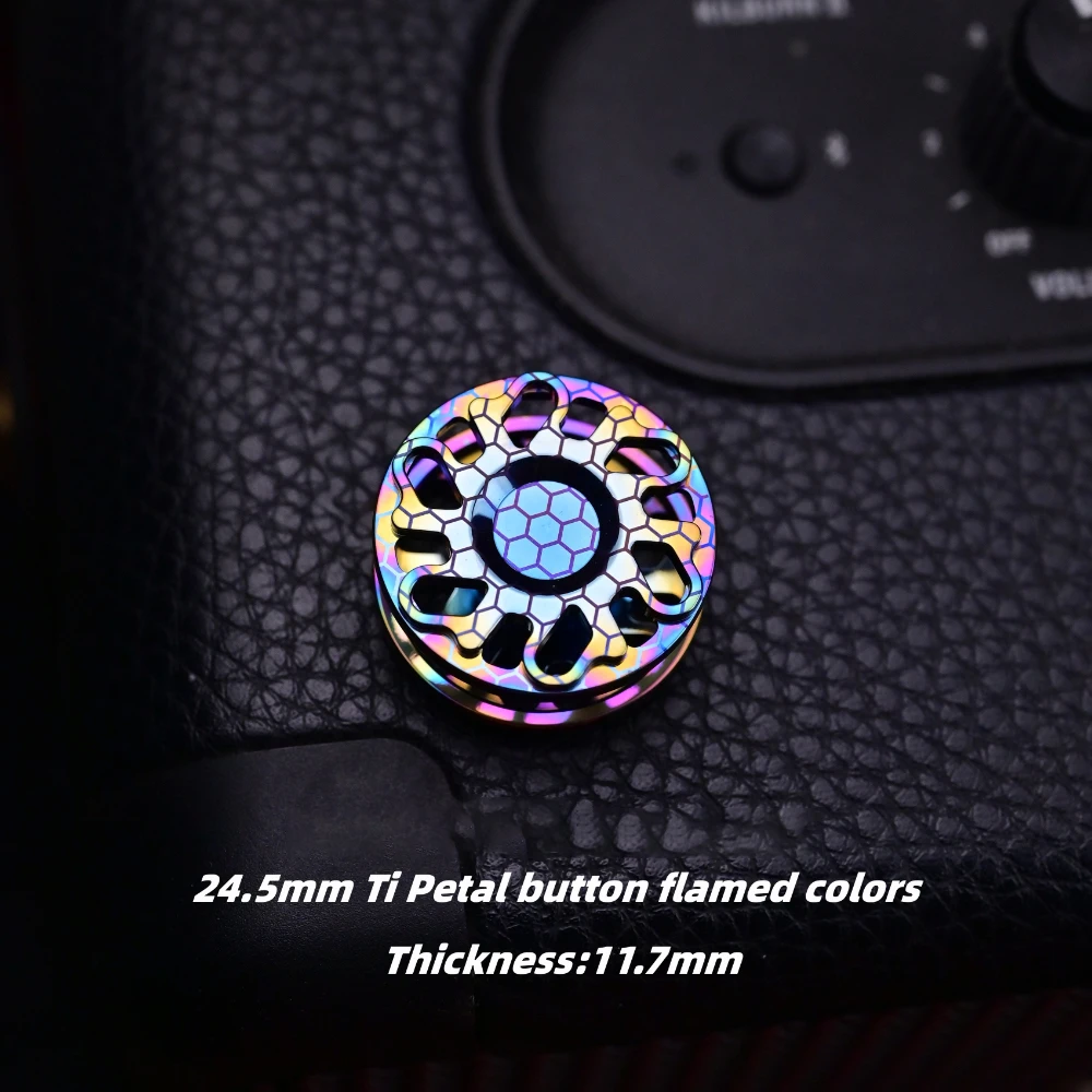 Kinetics Asia Pacifi EDC 24.5mm Titanium Pistil Gyro Lock Button Fidget Toys For Adults