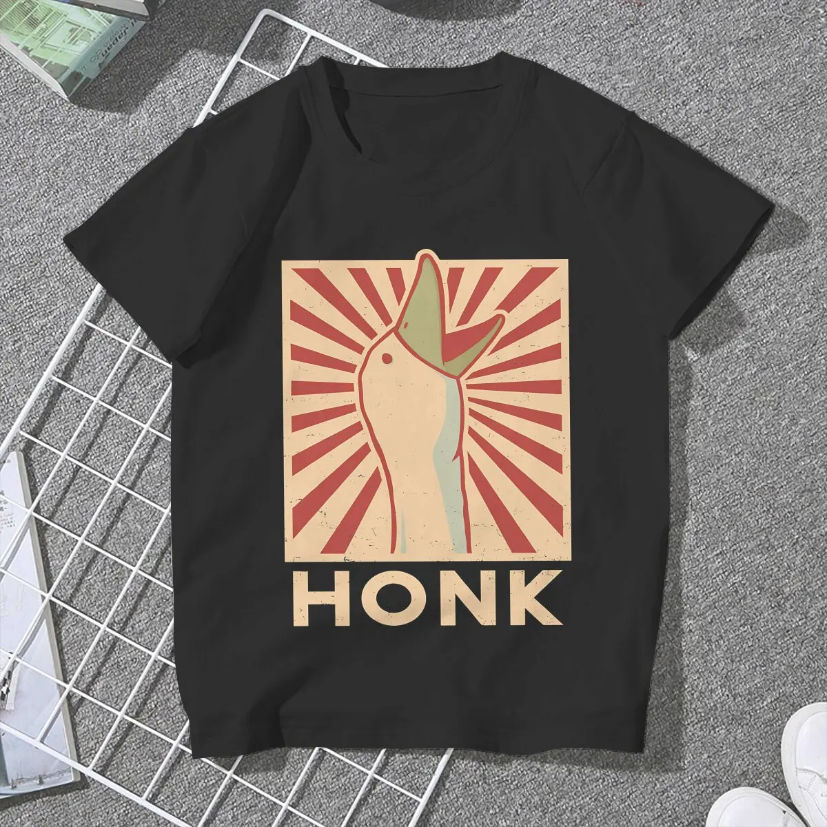 Honk Goose Female Shirts Untitled Goose Game Large Vintage Women Top Harajuku Casual Feminine Blusas