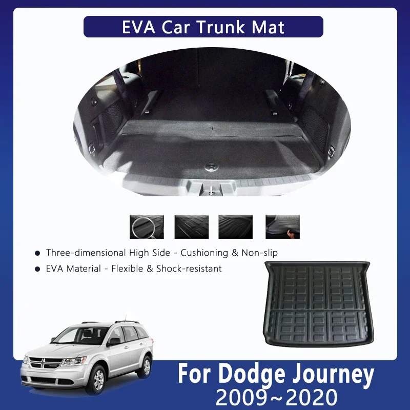 

Car EVA Rear Trunk Mats For Dodge Journey JC Fiat Freemont 2009~2020 Waterproof Trunk Storage Pads Cargo Carpet Auto Accessories