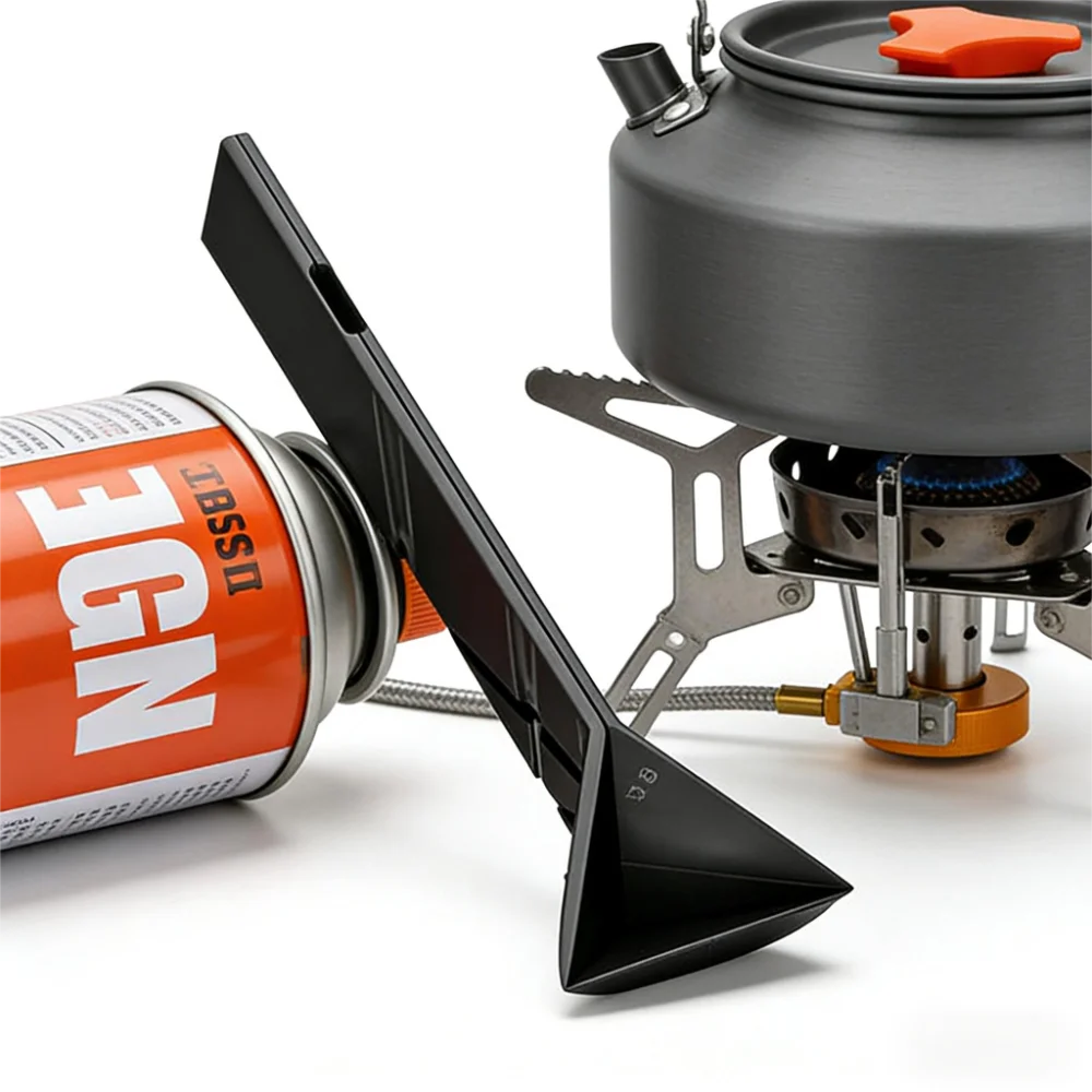 Sleek Black 3-in-1 Foldable Measuring Spoon, Creative Flat Kitchen Gadget, Compact Adjustable Scoop for Modern Kitchen Essential