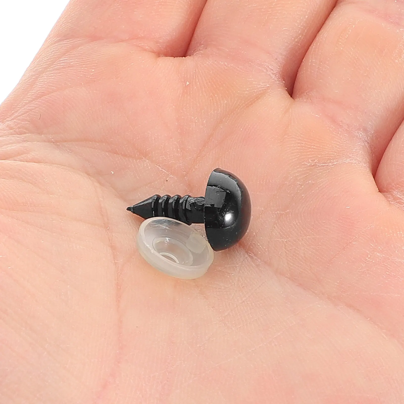 

100Pcs Plastic Safety Eyes Black for DIY Crochet Animals Stuffed Crafts Accessories Craft Eyes for Soft Animal Making