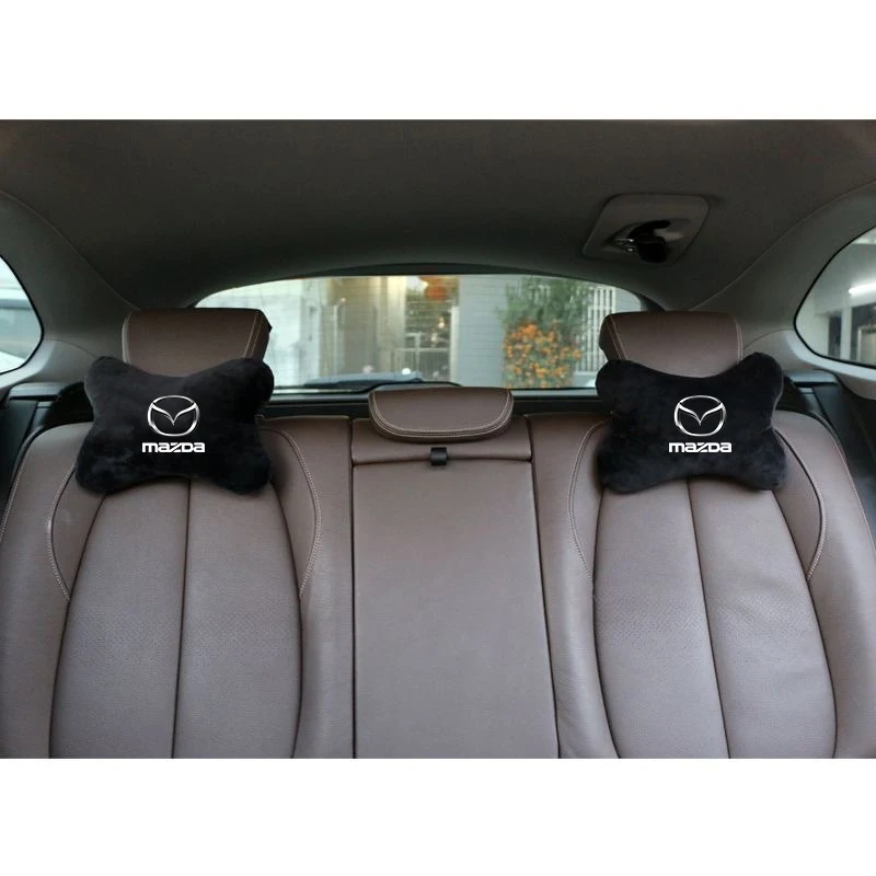 Car Headrest Neck Support Seat Auto Breathable Pillow Protector Neck Compatible For Mazda 6 3 CX5 5 2 323 CX7 Demio Atenza Axela