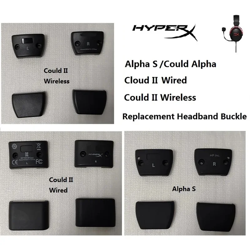 استبدال عقال البلاستيك المفصلي مشبك ل Kingstone HyperX يمكن ألفا/ألفا S/Cloud II سماعة الألعاب عقال إصلاح أجزاء