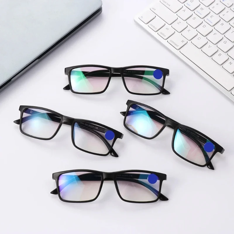 Progressive Bifocals Reading Glasses Anti Blue Light Blocking Presbyopia Near Far Hyperopia Eyeglasses for Man Woman +1.0~+4.0