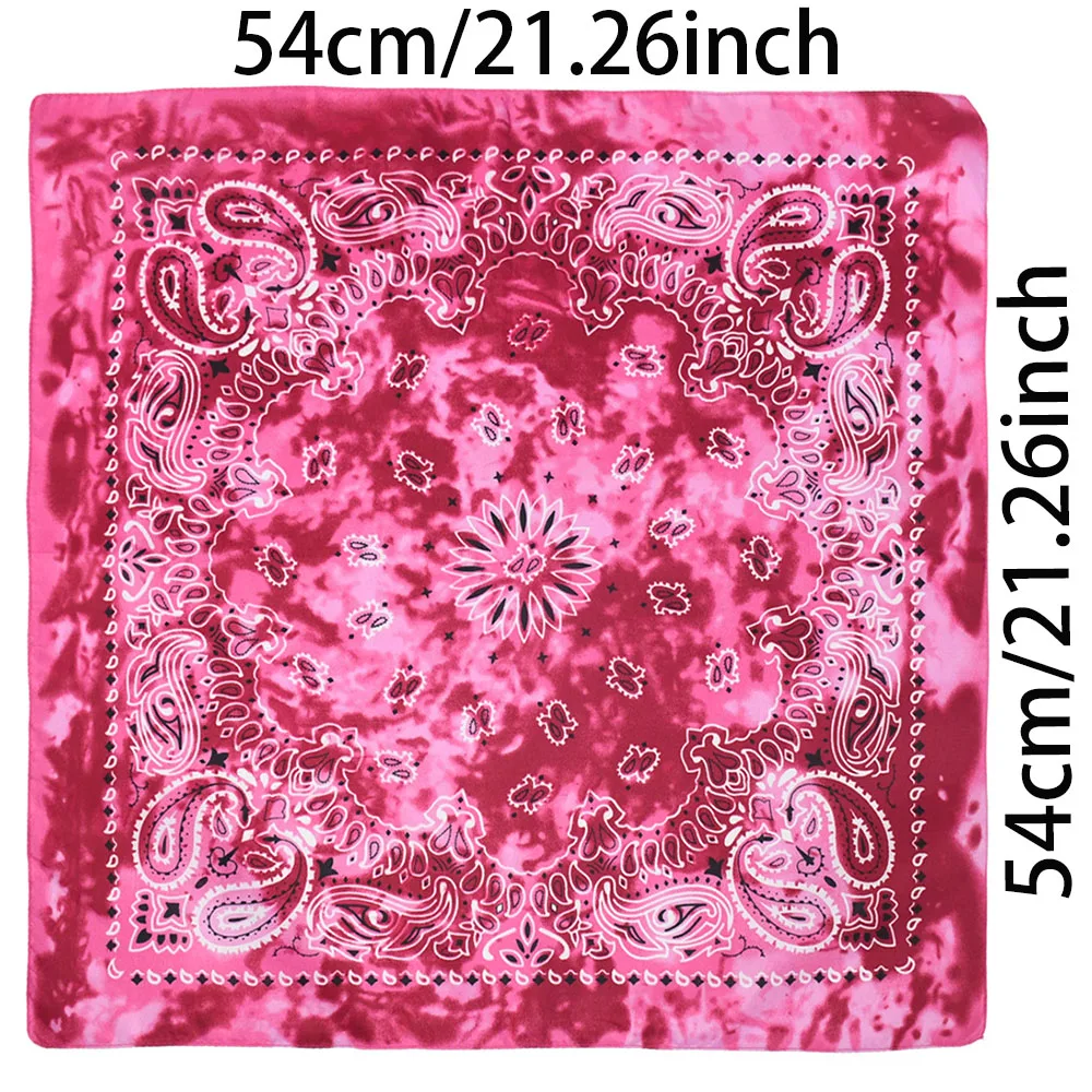 Bohemian Print Bandana Paisley Pattern Headbands Hip Hop Kerchief Outdoor Unisex Headband Wrist Wraps Face Mask Handkerchief