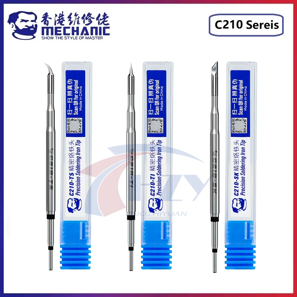 Mechanic C210 Soldering Iron Tips 210 Tips for T210-A T210-NA Sugon T26 T26D Soldering Handle Soldering Station Welding Tip