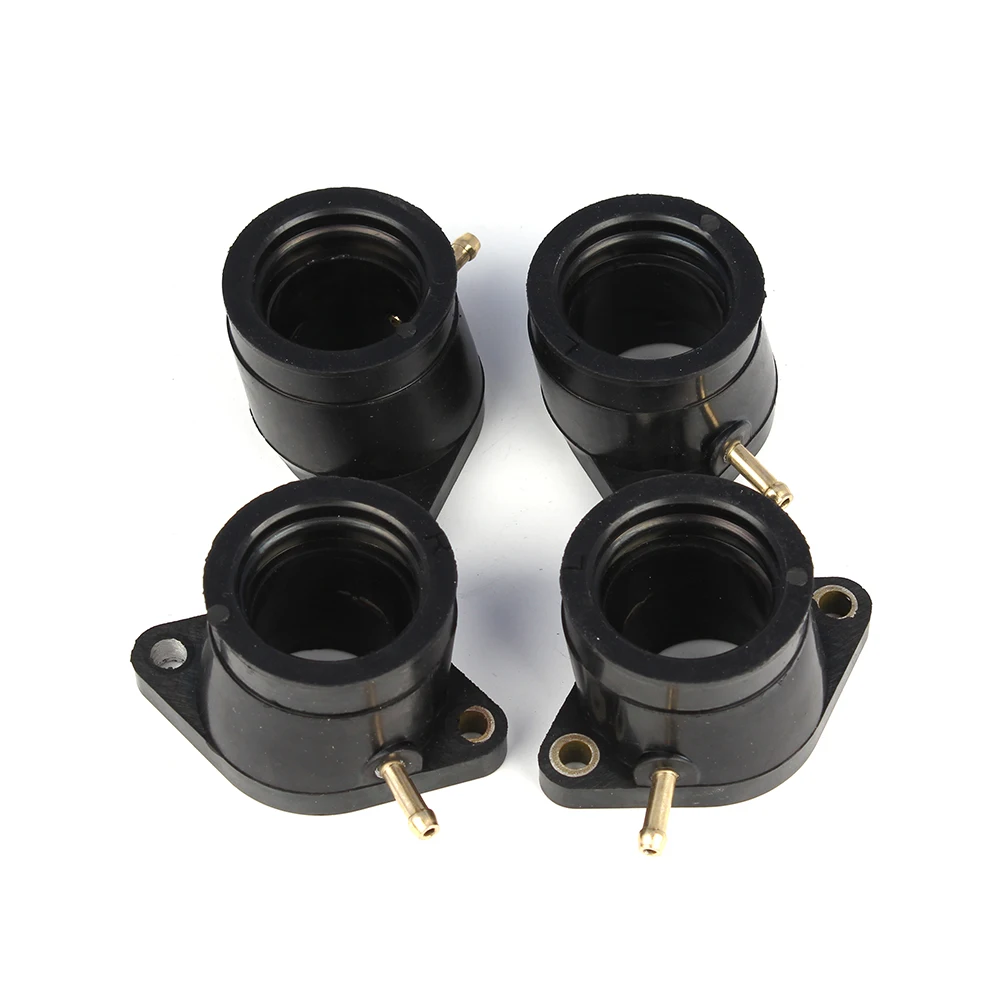 4pcs Motorcycle Carburetor Intake Manifolds Carb Holders Kit Set For Yamaha XJ 650 670 XJ650 XJ750 SECA 1981 - 1983