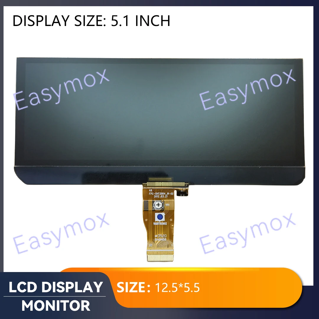 

Car s LCD Display Screen FPC-SHT2004_W-02 5.1 Inch GPS Navigation Automobile Dashboard Video Players Repair Replacement