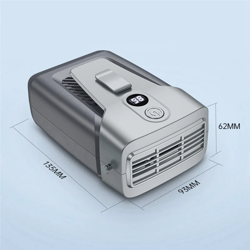 B84B-USB Handheld Fan Clip-On 3.7V/1.2A Small Air Conditioner Bladeless 12000Mah Power Bank 3-Gear Wind Mute