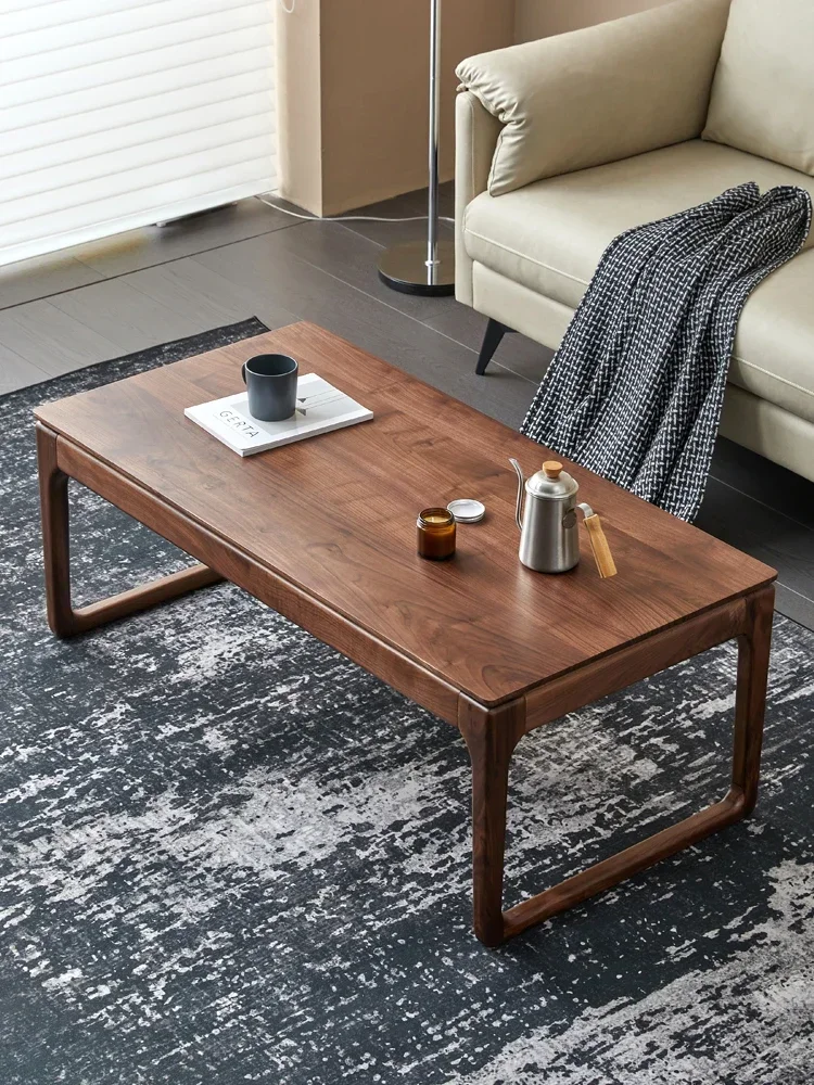 

North America Black Walnut Wooden Tea Table Sofa Table Solid Wood Small Table Tea Table Simple Low Table