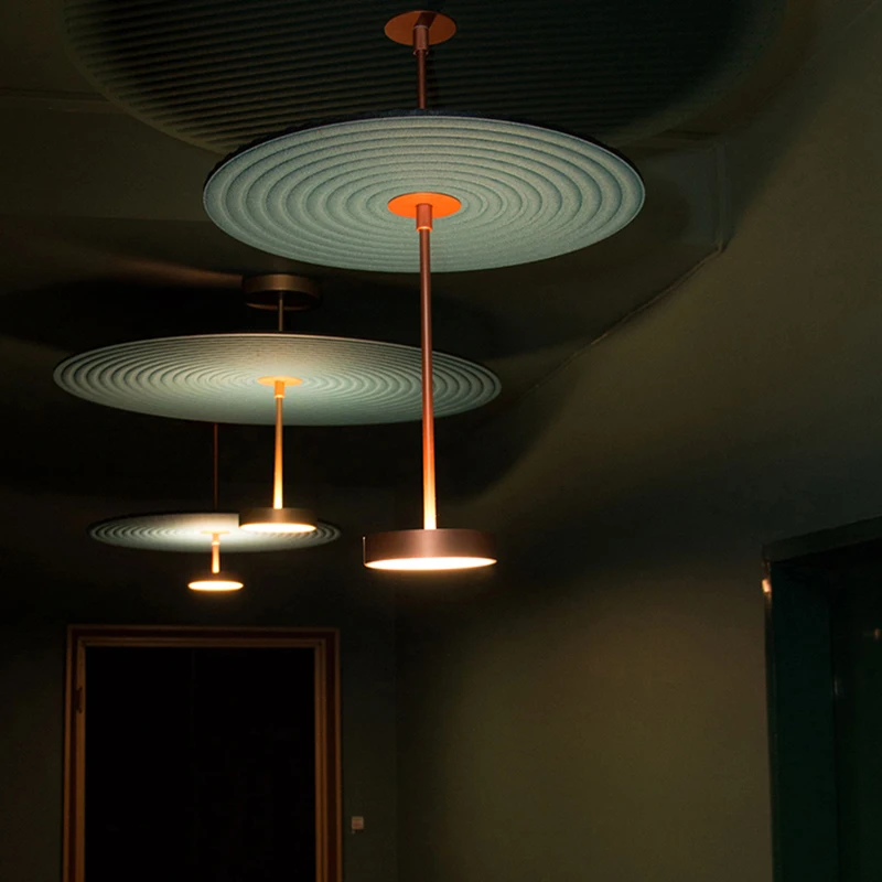 Imagem -04 - Criativo Led Flying Saucer Lâmpada Itália Designer Algodão Pingente Luz Sala de Estar e Escritório Lustre Modern Chandelier Teto