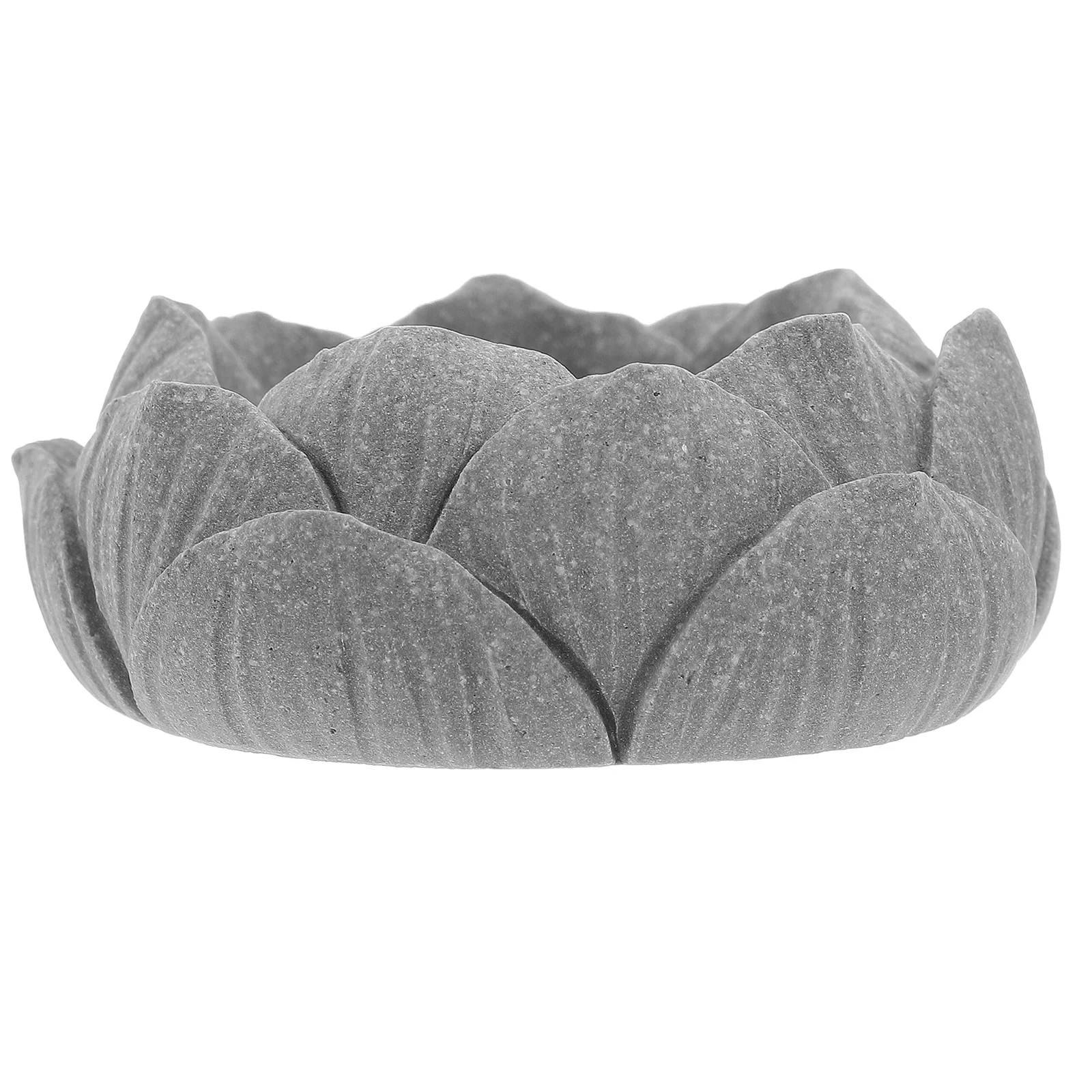 

Chinese Style Sandstone Statue Tabletop Zen Lotus Base for Mini Aquarium Fish Tank Micro Landscape Terrarium Accessories