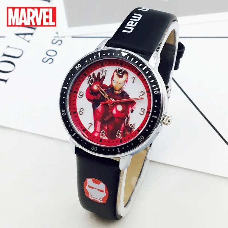 

Marvel Superhero Student Quartz Watch Avengers Spiderman Captain America Iron Man Kids Wristwatch Birthday Gift Clock