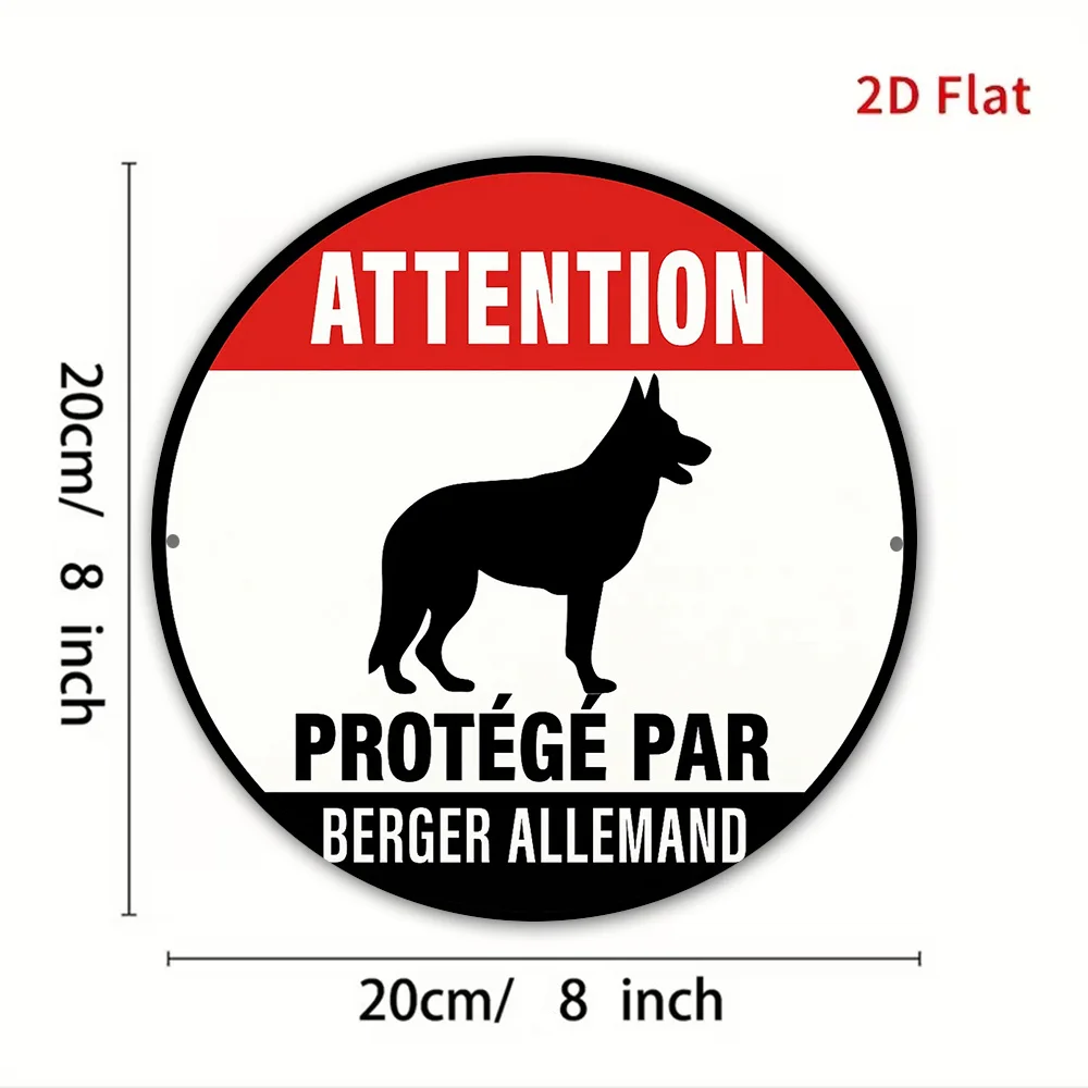 2D Flat, 1pc Round Sign, 