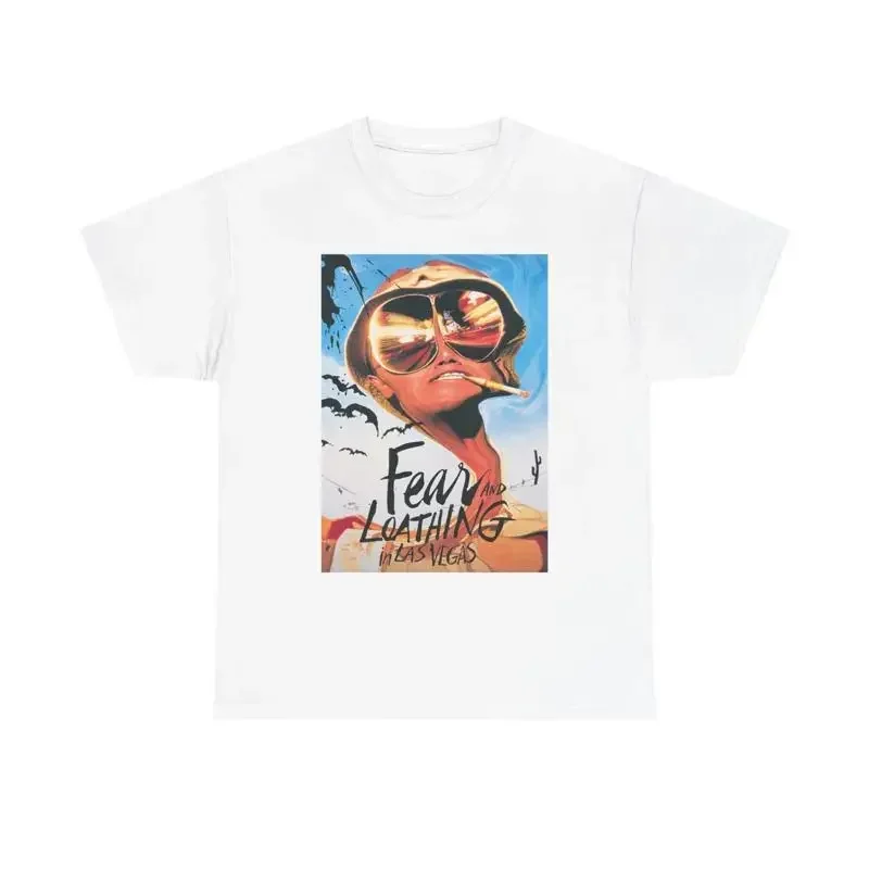 Fear And Loathing T Shirt Vintage Retro Movie Poster Heavy Cotton