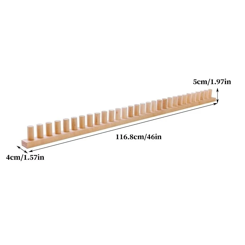 

Adjustable Size Blanket Knitting Loom Multifunctional Portable Wooden Chunky Yarn Loom Heavy Duty Looms