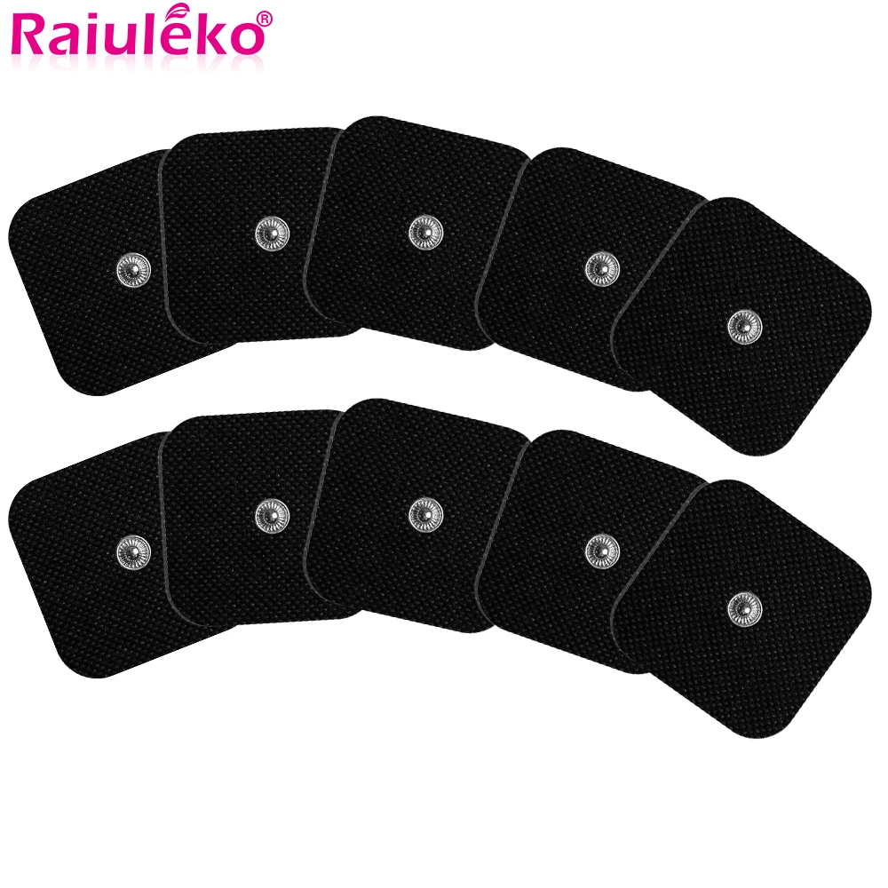 50/100Pcs 5x5cm Self Adhesive Electrode Pads For Tens Massager Nerve Muscle Stimulator Physiotherapy Therapy Body Massager Patch