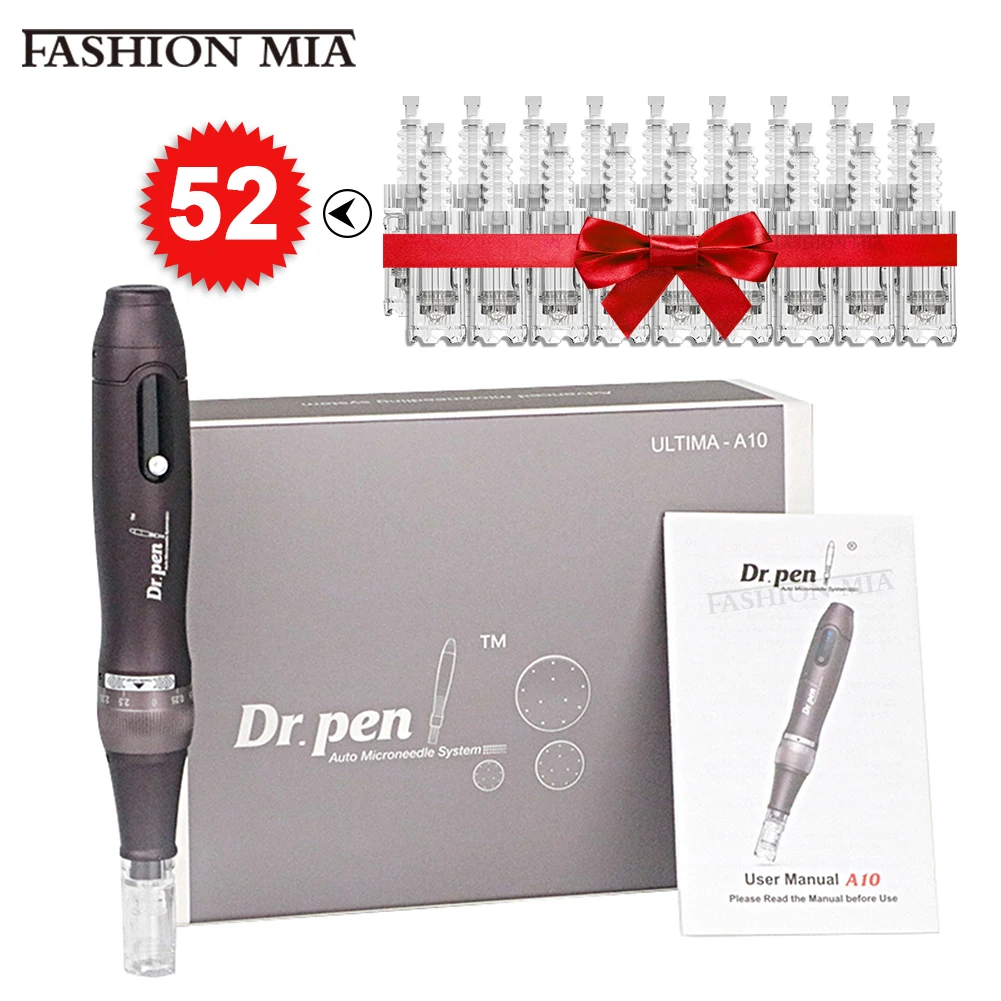 Wireless A10 Dr Pen Ultima Original Derma Microneedle 52 Pcs Round nano Cartridge 5 Speed Professional Microneedling Skin Care