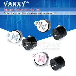 10pcs 3v 5v 12v Active Buzzer Magnetic Long Continous Beep Tone 12*9.5mm