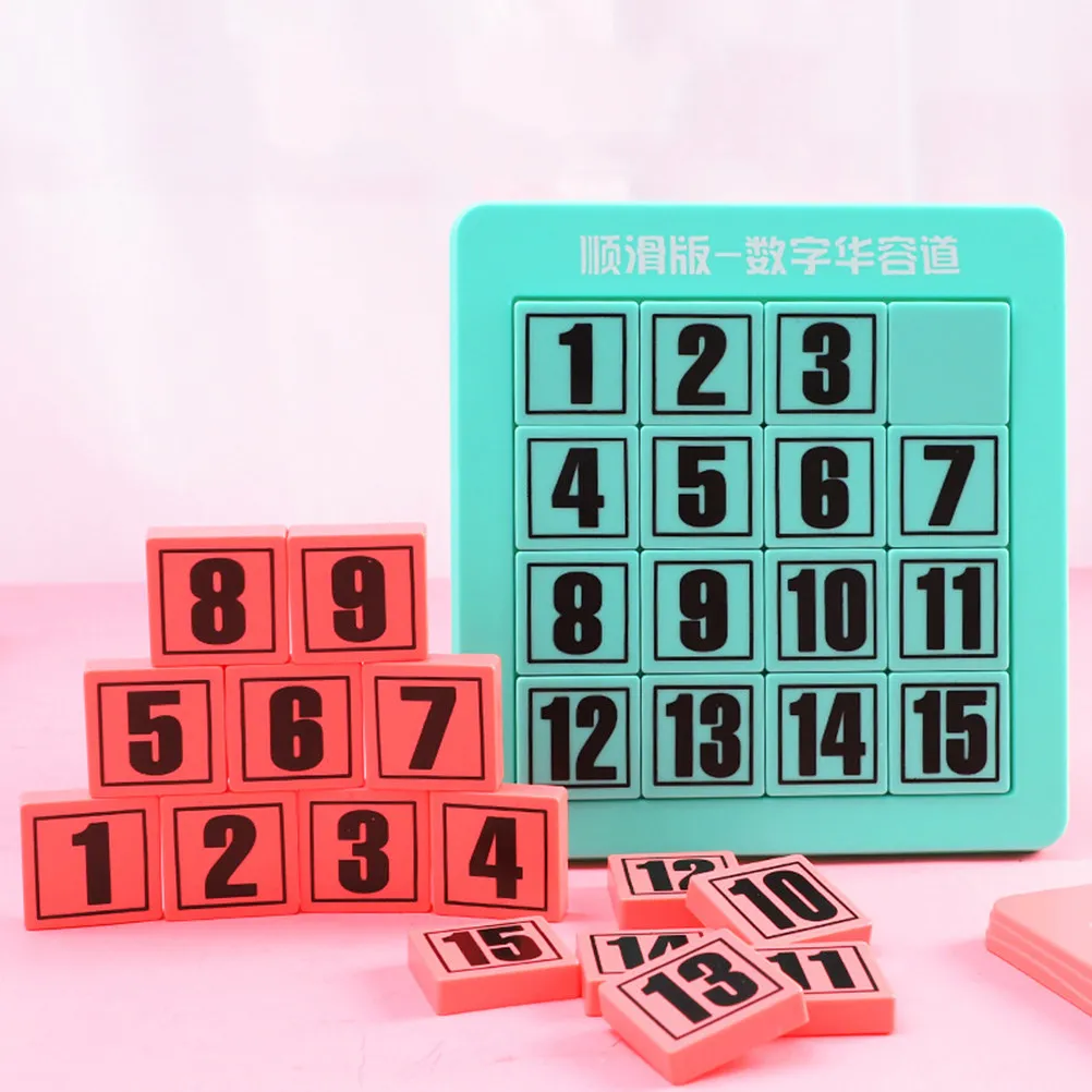 1Pcs Portable Number Slide Puzzle Sliding Tiles Puzzle For Kids Education Toys Numerals Educational Math Challenge