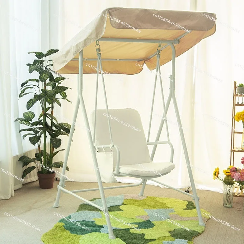

Household wrought iron swing, outdoor indoor swing outdoor garden hanging chair, balcony children's swing chair