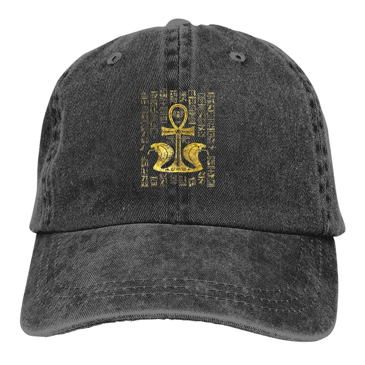 Cross Ankh With Uraeus The Cobra Baseball Cap Men Hats Women Visor Protection Snapback Egyptian Ancient Egypt Culture Caps