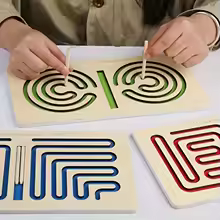 Jeu d'Équilibre Hémisphérique en Bois