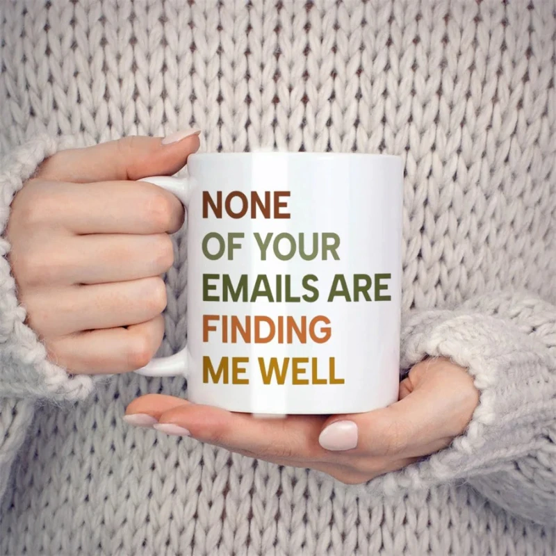 

Coffee Mug Gifts for Women Men Coworkers Office, Gag Gifts for Friends Boss Birthday Novelty Coffee Ceramic Tea Cups White 11 Oz