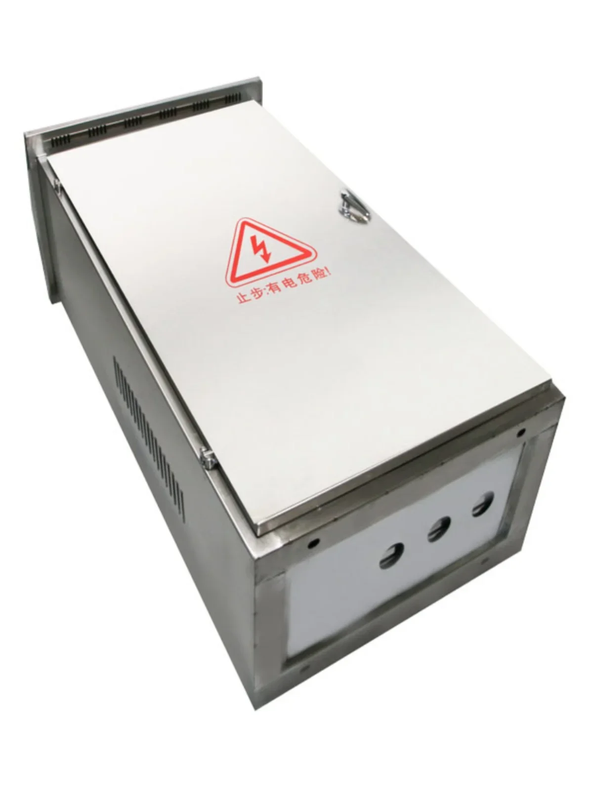 Stainless steel distribution box outdoor waterproof floor cabinet outdoor monitoring power cabinet thickened electric control