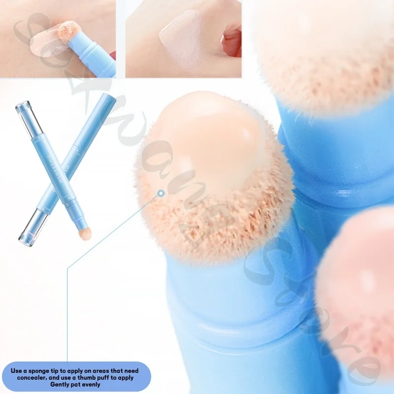 L'emulsione correttore impeccabile MSMEESHU copre macchie, segni dell'acne, strappi, illumina il viso e non è facile da rompere.