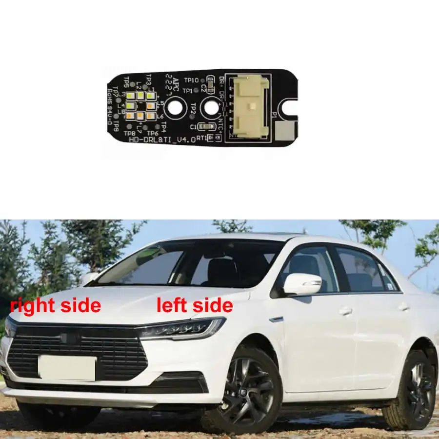 For BYD Qin EV 2019 2020 2021 2022 High Configuration Headlight LED DRL Daytime Running Lamp Turn Signal Light Source Module