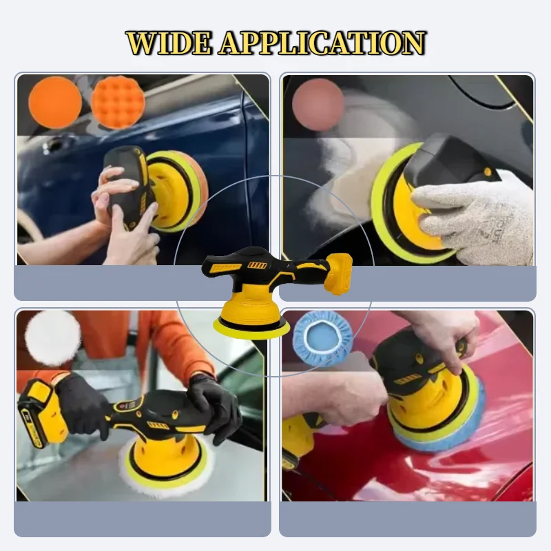 For Dewalt 8 Gears Digital Display Car Waxing Polishing Machine Power Tools Cordless Polisher Electric Polisher Auto