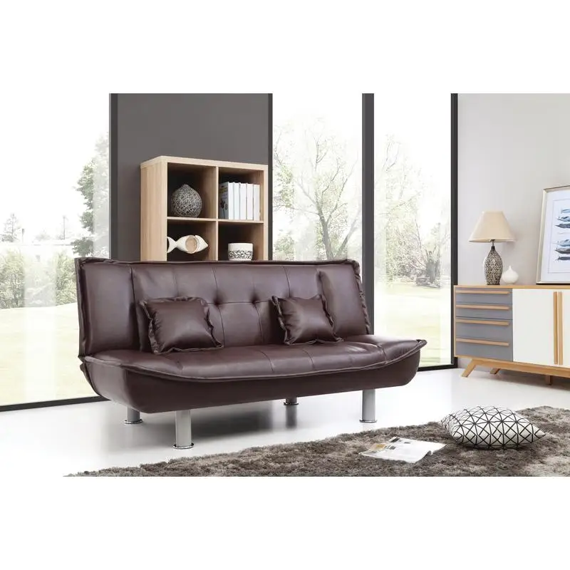 Burgundy Sofa Bed G132 - Stylish & Comfortable Futon for Living Room or Guest Room Use