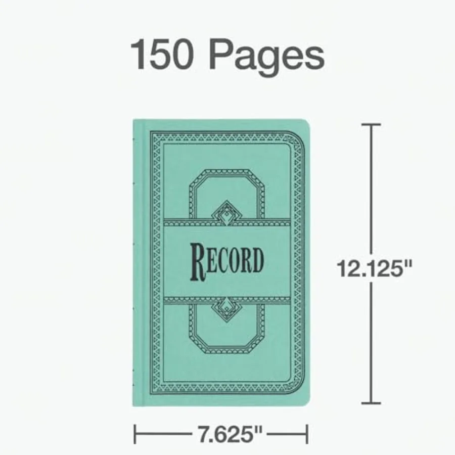 66150R Account Book RecordRuled 150 Pages 121 8Inch x75 8Inch Blue Ideal for Financial Tracking and Daily Journaling Durable Co
