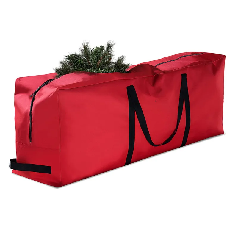 Christmas Tree Wreath Organizing Bag, Waterproof Holiday Supplies Storage Bag, Insect Dust Proof Storage Bag, 122x38x51cm