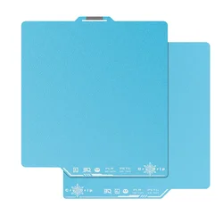 BIQU 256mmx256mm Panda BuildPlate CryoGrip Pro for Bambu X1/P1/A1 - Double-Sided 7-Layer Composite with Spring Steel