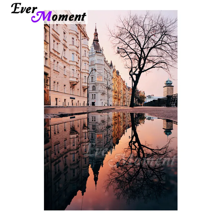 

Building Water Tree Full Square Round Drill 5D DIY Ever Moment Diamond Painting Picture Of Rhinestone Diamond Embroidery ASF2003